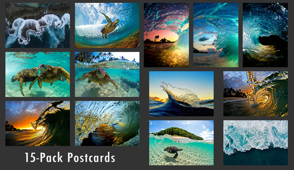assortment of postcards