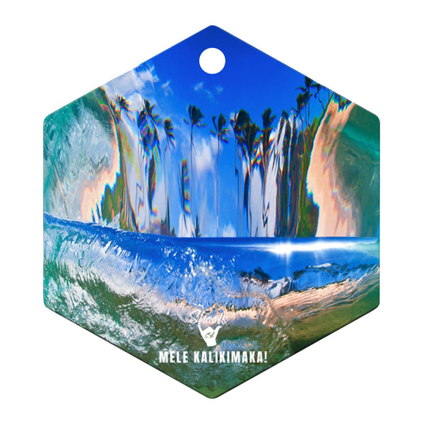 Christmas Ornament: Blue Curl