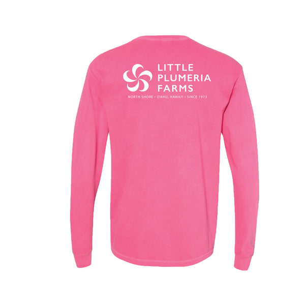 pink long sleeve farm back