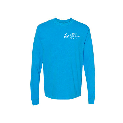 blue caribe logo long sleeve front
