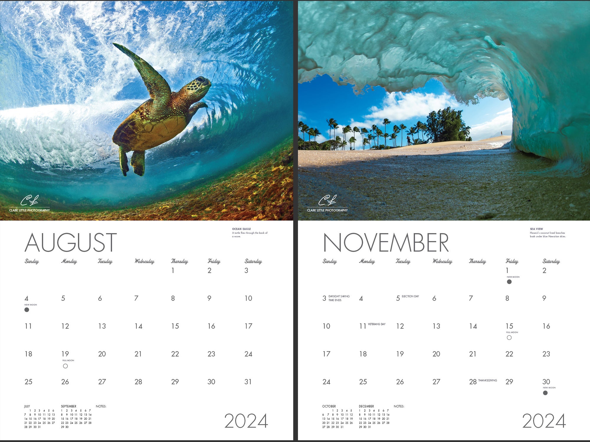2024 Ocean Calendar Clark Little Photography