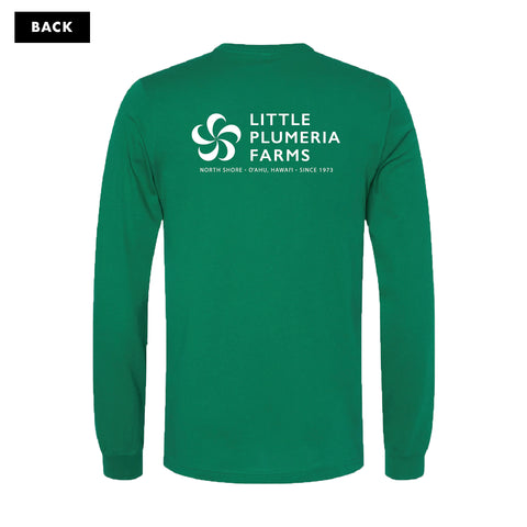 Long Sleeve T-Shirt: Little Plumeria Farms Logo