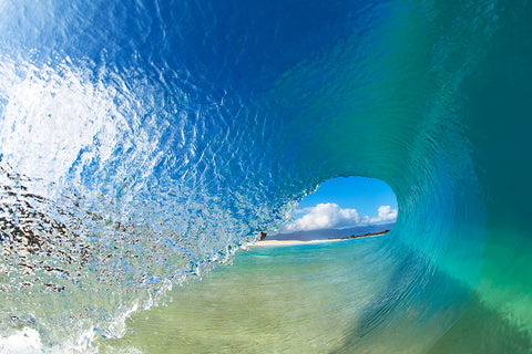 blue glass wave
