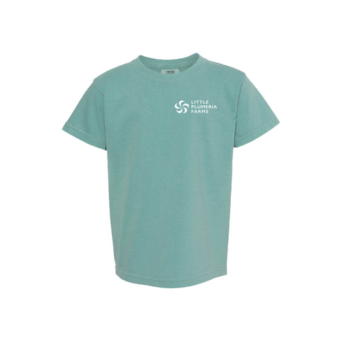 seafoam kids shirt front