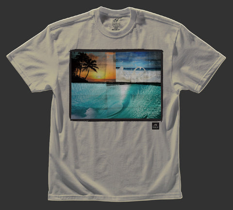 Mens T-Shirt: 3 Scoops of Aloha (sand)