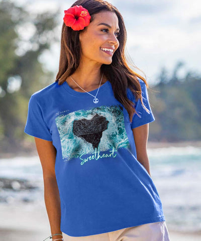 Crazy Shirts Womens Crew T-Shirt: Sweetheart