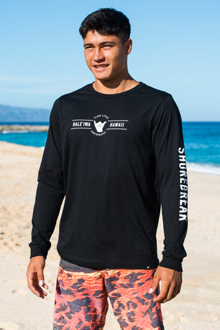 Mens Long Sleeve T-Shirt:  Shaka Banner