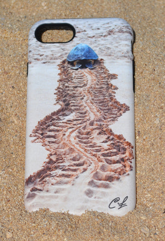 iPhone 7 & 8 Case: Honu Tracks (Matte Finish)