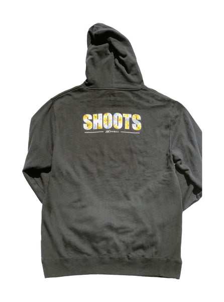 Mens Hoodie: Shoots Plumeria (Black)