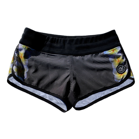 Womens Boardshorts: Plumeria