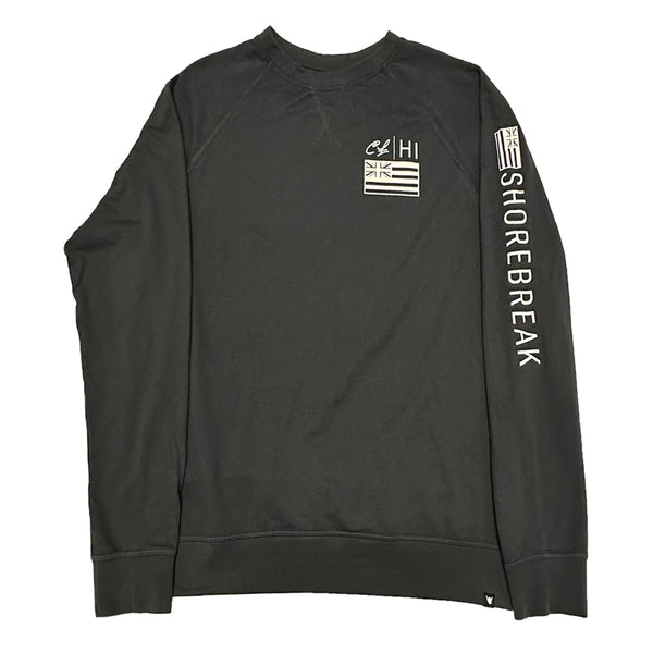 Crewneck Raglan Sweatshirt: RSI (Black)