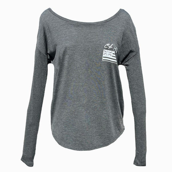 Womens Flowy Ribbed Long Sleeve: RSI