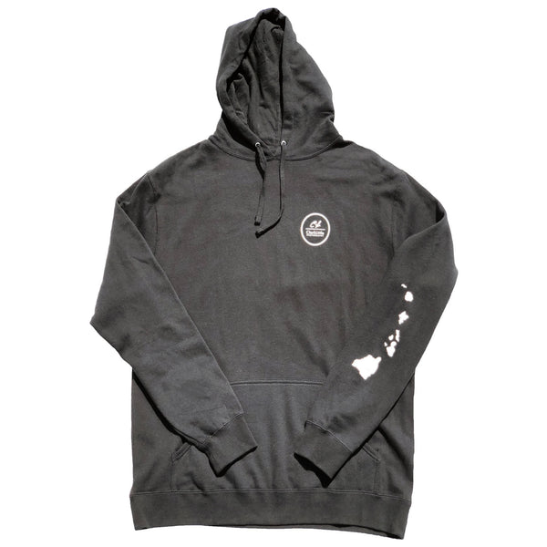 Mens Hoodie: Shoots Plumeria (Black)