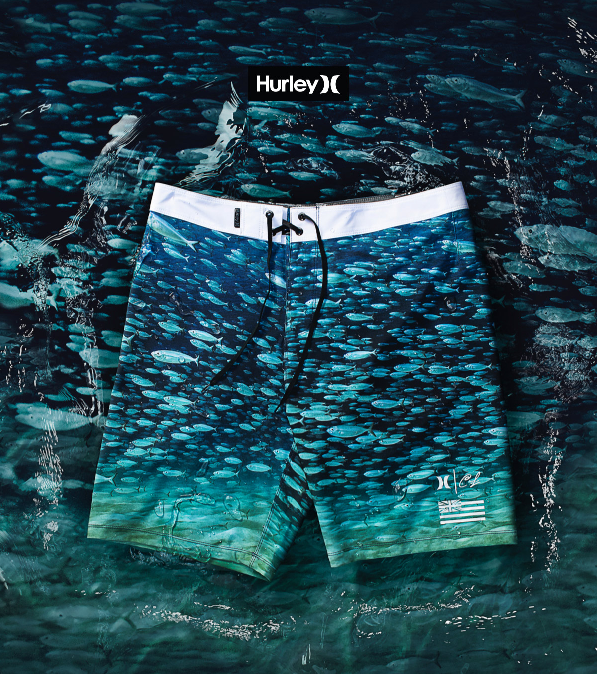 Hurley x Clark Little Underwater Phantom Boardshorts - Clark