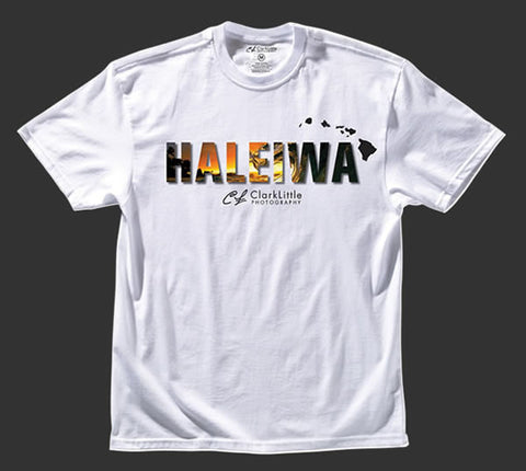 Mens T-Shirt: Haleiwa King Kamehameha (white)