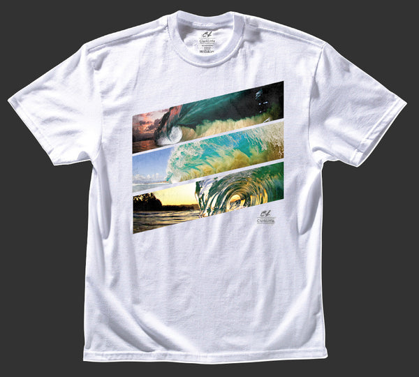 Mens T-Shirt: Split Peak (white)