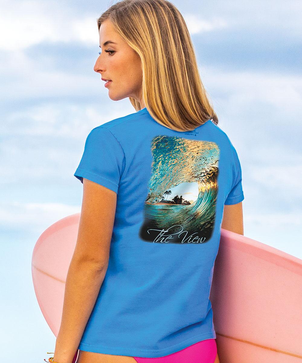 Crazy Shirts Womens Crew The View - Little