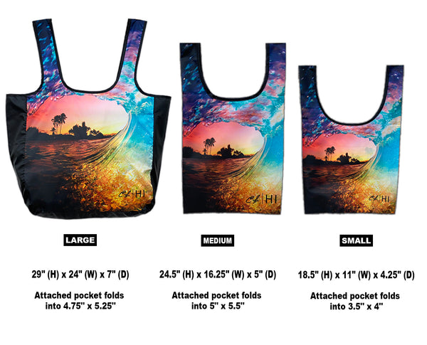 Reusable Tote Bags: Rainbow Shave Ice