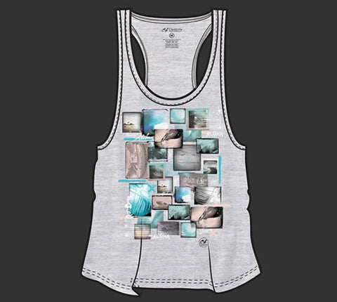 Womens SB Cluster Tank White Small