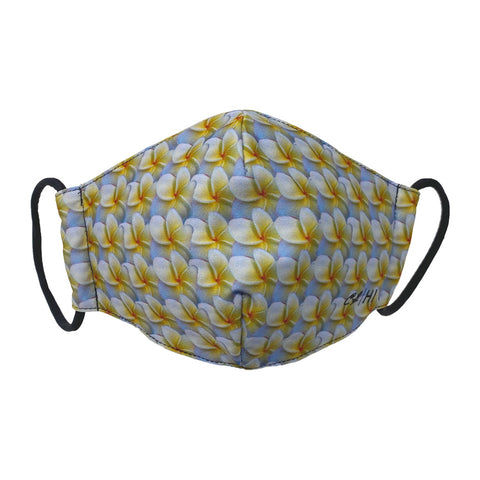CL Face Mask: Yellow Plumeria